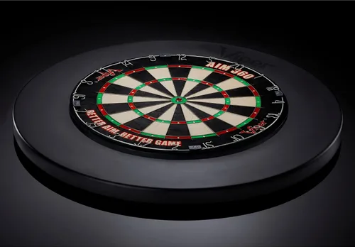 Miniatura 10 de Viper by GLD Products Guardian Dartboard Surround Sisal/Bristle Steel-Tip Dartboard Wall Protector, Black, for 17.75” Steel tip Dart Board