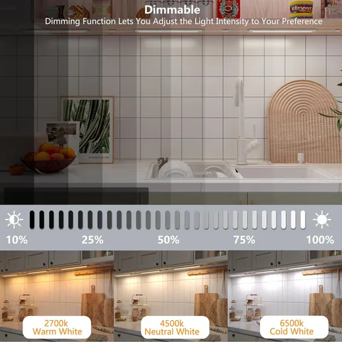 Miniatura 5 de LAMPAOUS Luces LED para debajo de la encimera para cocina, tiras de iluminación inteligentes para gabinetes, enchufables, compatibles con Alexa