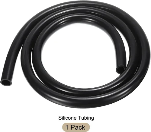 Miniatura 7 de Tubería de Silicona Negra Industrial de 6.6 pies 3/4" ID x 1" OD Tubería de Plástico Pura Mangueras de Silicona para Bomba Sifonado Drenaje Riego