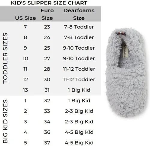 Miniatura 5 de Dearfoams Unisex-Child Washable Skye Pile Closed Back Slipper