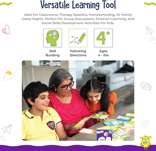 Miniatura 3 de Let's Talk - Tarjetas de inicio de conversación para niños, más de 100 indicaciones y preguntas para desarrollar inteligencia emocional