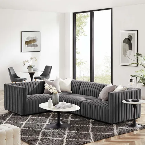 Miniatura 21 de Modway Conjure Seccional, Oro Negro