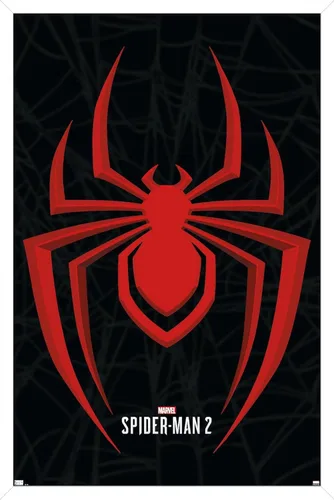 Miniatura 14 de Trends International Marvel's Spider-Man 2 - Póster de pared con icono de Miles Morales, 22.37 x 34.00 pulgadas, versión enmarcada de madera