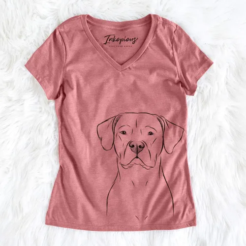 Miniatura 2 de Bare Rufio The Dogo Argentino Dog Triblend Camiseta