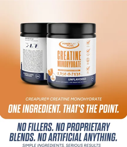 Miniatura 7 de CREATINE Monohidrato en polvo – Apoya la energía, la salud cerebral y muscular, y la recuperación para hombres y mujeres – Sin gluten ni OMG, sin