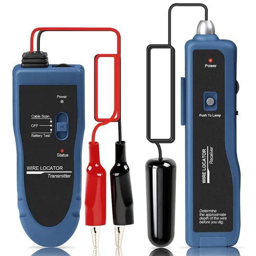 Localizador de cables subterráneos y probador de cables F02 Pro con batería recargable de 1100 mAh para localizar cables y cables de control