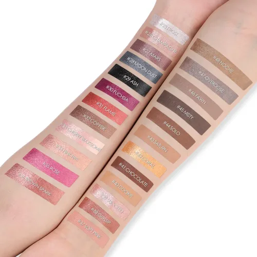 Miniatura 8 de FOCALLURE - Sombra de ojos en barra cremosa, brillante y mate, lápiz iluminador suave para mujeres, maquillaje de sombra de ojos y delineador