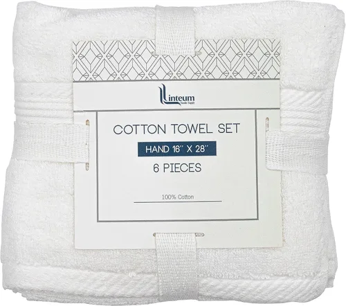 Miniatura 9 de Linteum Textile Supply Toalla de mano negra prémium de 16 x 27 pulgadas, 100% algodón, sin torsión, absorbente, de secado rápido, duradera