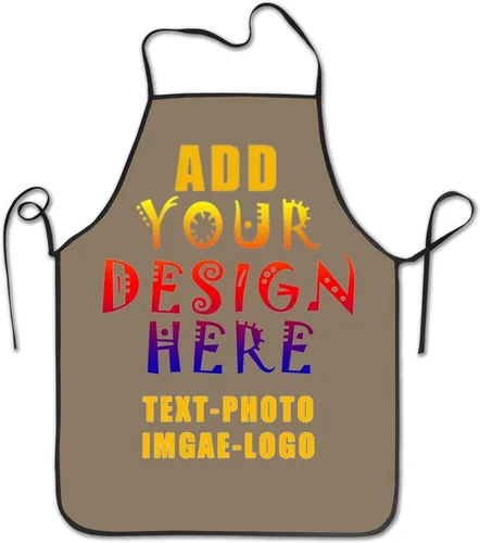 Miniatura 15 de Delantal personalizado personalizado para mujeres y hombres, delantales de cocina para cocinero, nombre personalizado, texto, logotipo, imagen
