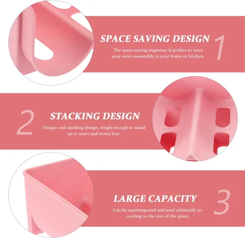 Miniatura 3 de Zerodeko 4pcs Stackable Can Rack Organizer Drink Storage Rack for Wine Beer and Soda Space-Saving Design for Home and Kitchen Organization