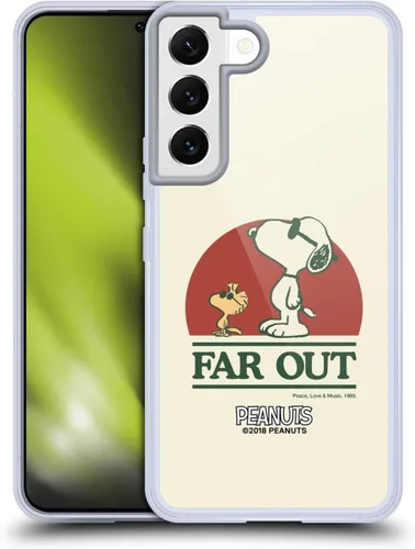 Miniatura 160 de Head Case Designs Funda de gel Woodstock 50th con licencia oficial de Peanuts Snoopy Guitar 1969 [protección de grado militar] compatible