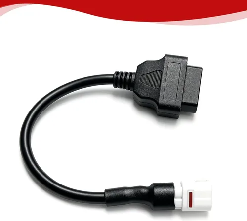 Miniatura 4 de JUTA Adaptador OBD de motocicleta apto para Yamaha 4-Pin Cable de diagnóstico - 4 pines macho a OBD2 16 pines hembra