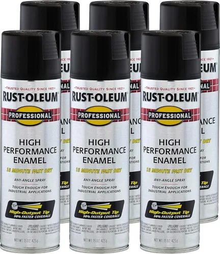 Miniatura 10 de Rust-Oleum 7515838 Pintura en aerosol de esmalte profesional de alto rendimiento, 14 onzas, aluminio