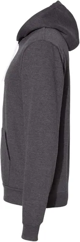 Miniatura 3 de American Apparel Sudadera con capucha de manga larga de vellón flexible para hombre, Blanco, XXS
