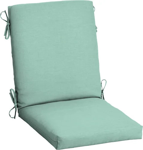 Arden - Cojín para silla de comedor al aire libre, 20 x 20 pulgadas, resistente a la lluvia y a la decoloración, color aguamarina Leala Sapphire