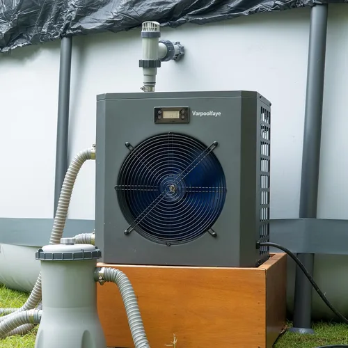 Miniatura 9 de bomba de calor para piscina de 16000 BTU, calentador eléctrico para piscina de 5000 galones, para uso sobre el nivel del suelo y enterrado, control