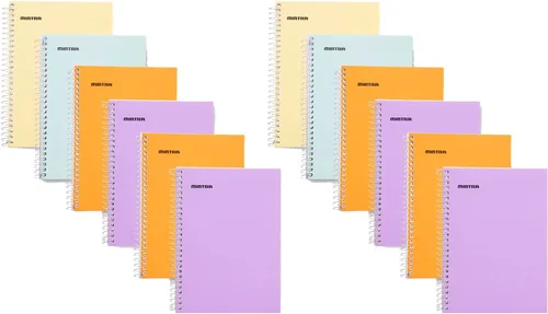 Miniatura 5 de Mintra Office Cuadernos pequeños en espiral (12 unidades de espiral lateral de 3 x 5, primario), paquete a granel de 12, mini cuadernos de bolsillo