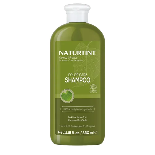 Naturtint Champú para el cuidado del color para cabello teñido, seco o normal, formulado para mantener la vitalidad sin parabenos, lauril sulfato de