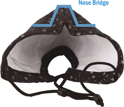 Miniatura 5 de WITHMOONS Cara Algodón Bandana Floral Filtro Bolsillo Múltiples Capas DN1036