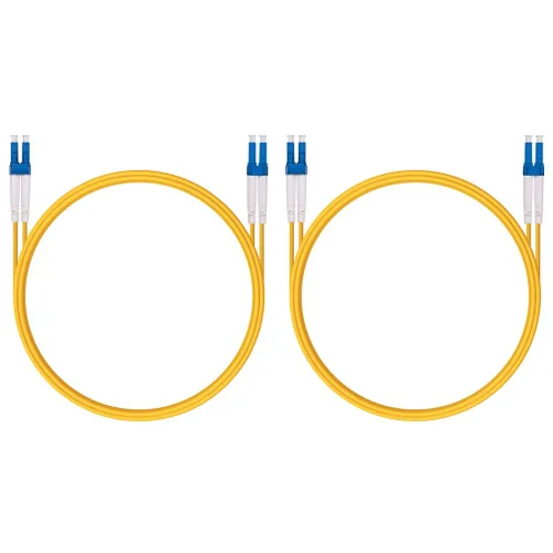 Miniatura 27 de Cable de conexión de fibra OM3 LC a LC de 0.7 ft, puente de fibra multimodo de 10 GB, LC-LC UPC dúplex MMF 50/125um, LSZH, para transceptor SFP