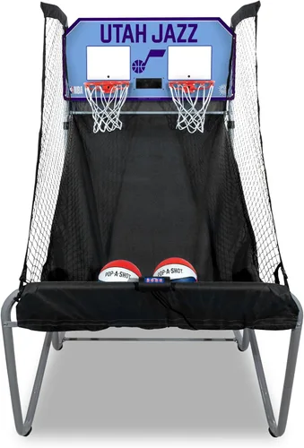 Miniatura 12 de Pop-A-Shot - Home Dual Shot Arcade Basketball Game with NBA Graphics l Sensor Scoring l 16 Game Modes l 7 Balls l Foldable Storage l for All NBA Fans
