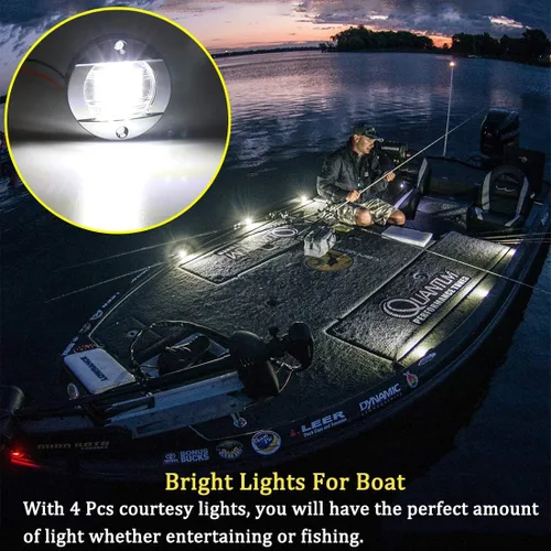 Miniatura 2 de Boaton Luces LED de pesca nocturna - Luces de cortesía, cubierta y navegación para barcos (blanco)