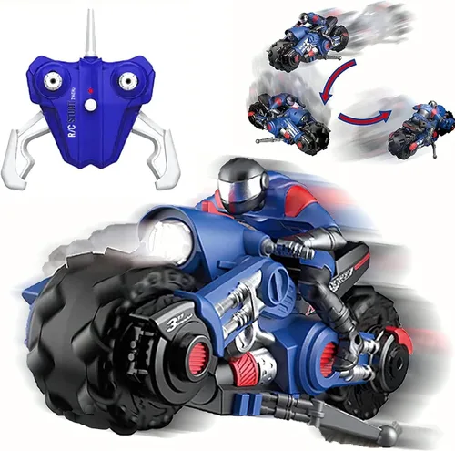 Miniatura 8 de Liberty Imports Vehículo de carreras de bicicleta de deriva con control remoto de motocicleta RC de 2.4Ghz - 1/10 R/C ciclón de alta velocidad