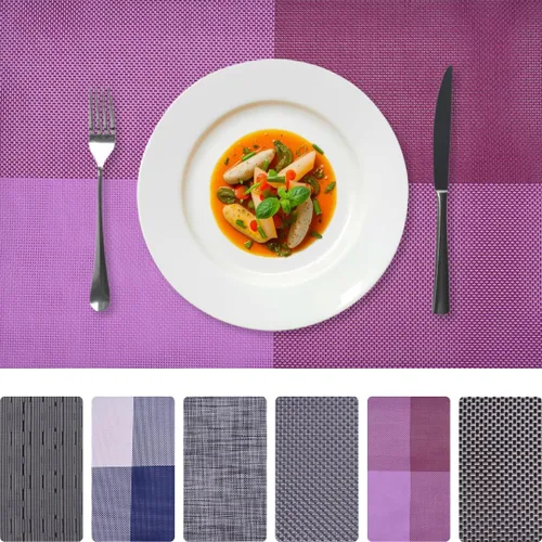 Miniatura 7 de Decozen Juego de 4 manteles individuales – Protector de mesa para decoración de cocina, resistente a los arañazos al calor, manteles individuales