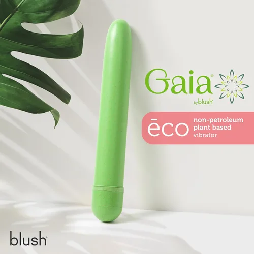 Miniatura 6 de Blush Gaia® Eco - Vibrador delgado silencioso multivelocidad de 7 pulgadas, BioFeel a base de plantas sostenible, clítoris, vagina, juego anal, Verde