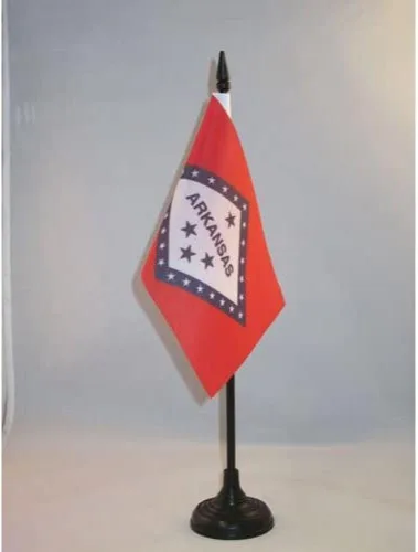 Miniatura 126 de Bandera de mesa de Colorado de 4 x 6 pulgadas, bandera de escritorio del estado de Colorado de EE. UU., 5.9 x 3.9 in, palo y base de plástico negro