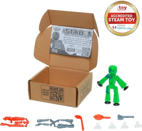 Miniatura 2 de Zing StikBot Zingtannica Paquete de Acción - Figuras de Acción Coleccionables y Accesorios, Incluye 1 Stikbot, 1 Juego de Accesorios, Animación Stop