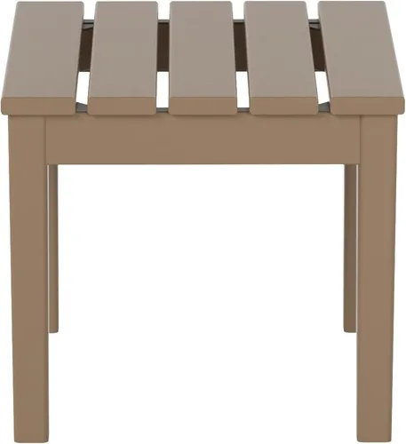 Miniatura 4 de WestinTrends Ashore - Mesa auxiliar Adirondack moderna para patio al aire libre, madera envejecida Roble (Weathered Wood)