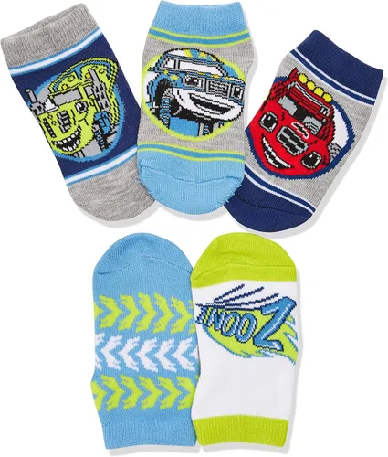 Miniatura 2 de Nickelodeon Little Boys 'Blaze y los Monster Machines 5Pack Shorty calcetines, Azul