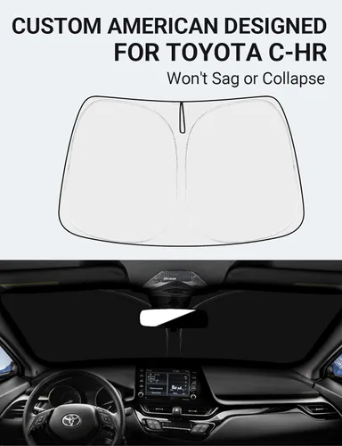 Miniatura 183 de Proadsy Parasol plegable para parabrisas delantero 2026, ajuste personalizado, accesorios para CRV SUV LX EX EX-L EX-L Navi Touring 2017-2022