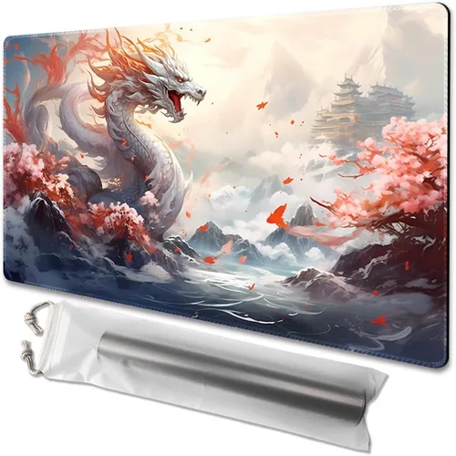 Miniatura 80 de MTG - Tapete de juego tamaño 24 x 14 pulgadas, bolsas de almacenamiento gratuitas, respaldo antideslizante, impresión, ideal para entusiastas