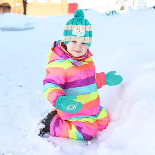 Miniatura 9 de CoComelon - Conjunto de gorro de invierno y guantes de nieve para niños pequeños con lindos mitones y gorro suave adorable para uso al aire libre