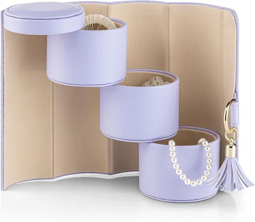 Miniatura 11 de Vlando Viaggio - Joyero pequeño, caja de almacenamiento para accesorios de viaje
