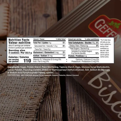 Miniatura 3 de Gefen Galletas de té de chocolate sin gluten, 4.2 onzas (paquete de 3) Galletas de té sociales Kosher para Pascua