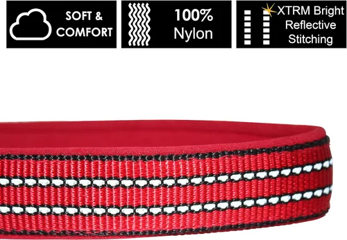 Miniatura 3 de KZV006-03M Collar de perro reflectante para perros pequeños, medianos y grandes