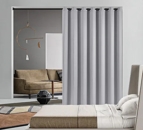 Miniatura 139 de PI Cortinas opacas para dormitorio, tratamiento de ventana con aislamiento térmico de anillo superior, cortinas oscurecedoras de habitación