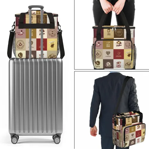 Miniatura 7 de Juego de Bolso Portátil para Iconos de Café, Compatible con Keurig K-Mini o Plus, Estuche de Transporte para Cafetera de Porción Única, Incluye