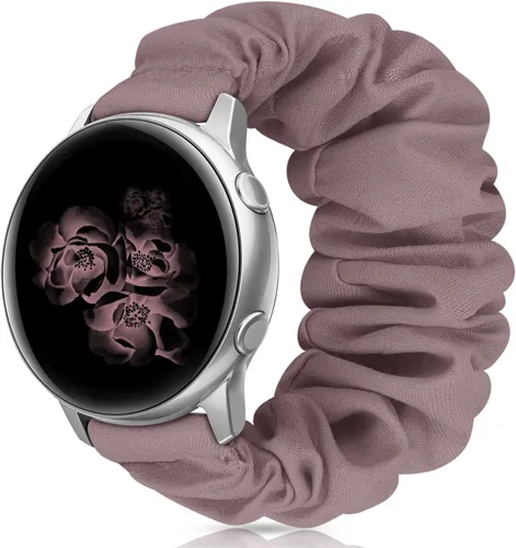 Miniatura 11 de Correas elásticas de repuesto para Samsung Galaxy Watch 4 5 Pro 6 7 Classic Galaxy Active 1 2 1.575 in 1.732 in para mujer Bla-M A-Negro