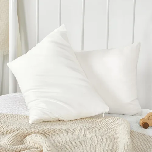 Miniatura 6 de TILLYOU Paquete de 2 fundas de almohada para niños pequeños con cremallera, de microfibra suave y sedosa de 13 x 18 pulgadas, fundas de almohada