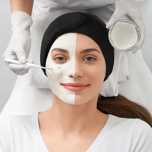 Miniatura 7 de LADES Diadema facial de spa para mujer, tela de rizo suave con gancho y bucle ajustables, ajuste cómodo y seguro para cuidado de la piel