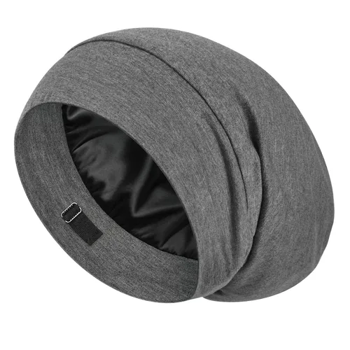 Miniatura 14 de LULUSILK Gorro de Dormir con Forro de Seda de Morera, Se Acabó el Cabello Encrespado y Enredado, Envoltorio de Cabello de Seda que se Mantiene