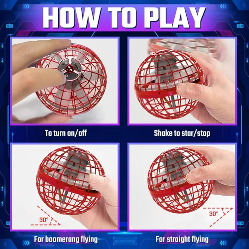 Miniatura 2 de Sosuy Bola de orbe voladora 2026 para niños, mágico, hover cósmico, boomerang, espacio, flotante, mini drone giratorio a mano, juguetes de Navidad