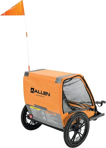 Miniatura 2 de Allen Remolque de bicicleta deportivo Hi-Viz para 2 niños, modelo ET2