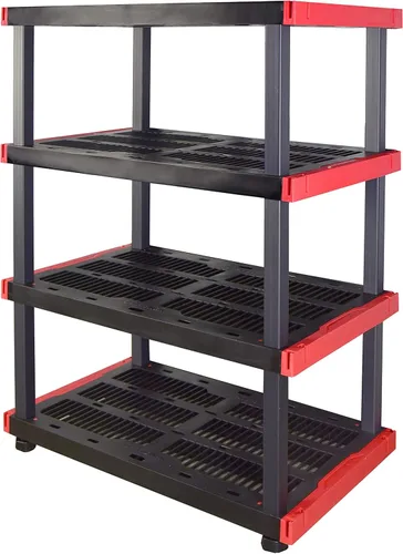 CX Craftsman, estante de almacenamiento de 4 niveles altamente duradero, 200 libras/estante, (55 pulgadas de alto x 40 pulgadas de ancho x 24