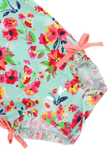 Miniatura 5 de RuffleButts - Traje de baño de manga larga, de una pieza, para bebéniñas, con protección solar UPF 50+