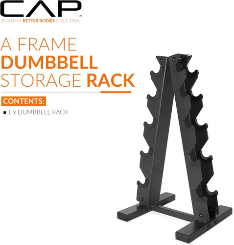 Miniatura 2 de CAP A-Frame Dumbbell Weight Rack Carbono